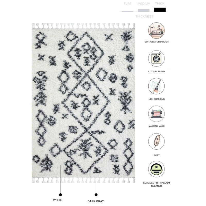 Stav Southwestern Indoor Rug, Rectangle 6'7" x 9'7"