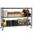 Heavy Duty 3-Tier Wire Shelving Unit: 1500LBS Capacity, 51.6"H x 59.6"W x 24"D, with 4 Wheels for Garage, Pantry, Kitchen, Closet Storage-809601131