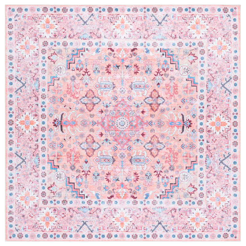 Arizona 315 Performance Machine Washable Oriental Rug, Square 6'
