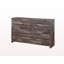Commode moderne à finition cerisier foncé