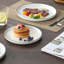 24 Pieces Dinnerware Set, White With Black Border, Round Plate, Porcelain Dinnerware, Dinner Plates, Dessert Plates And Bowls For 8 Person