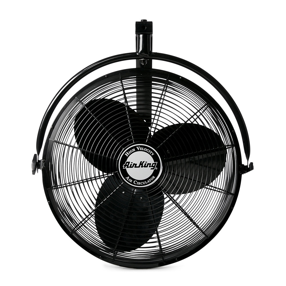 Air King 3-Speed Non-Oscillating Enclosed Steel Wall Mount Fan ...