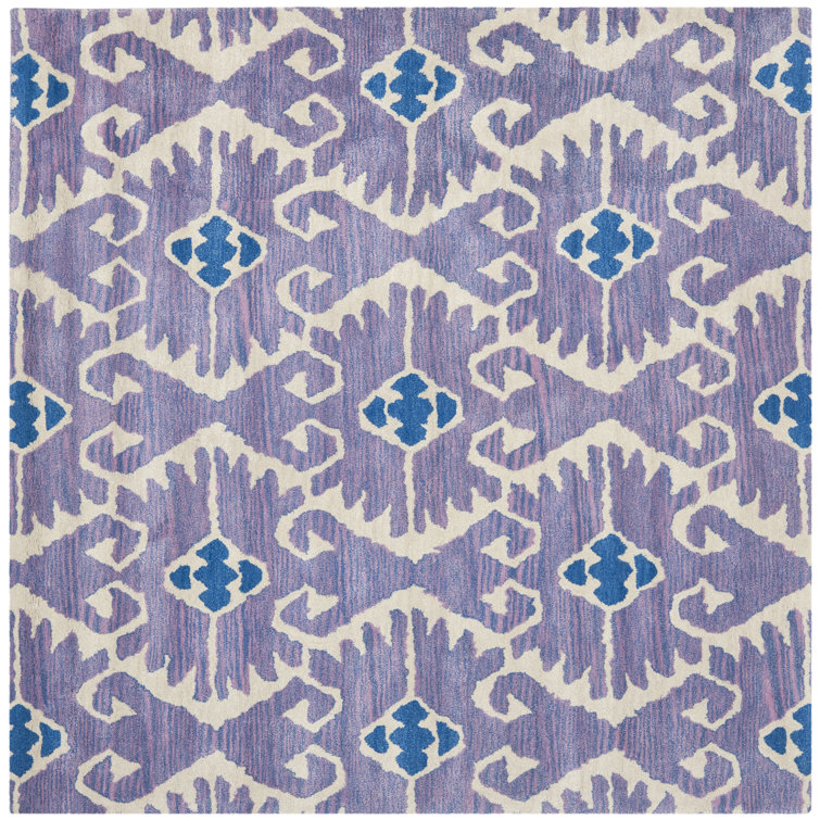 Kouerga bHand Tufted Wool Ikat Rug