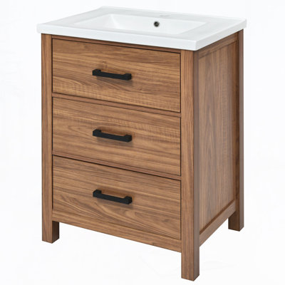 Meuble-lavabo 24 po avec lavabo en céramique