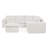 107-inch Boucle L-shaped Sectional Sofa with Moveable Ottoman-2019799384