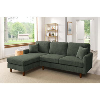 Maicee 2 - Piece Corduroy Sectional