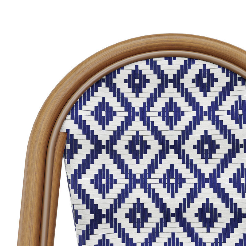 Chaises d'appoint pour l'extérieur, 4, Bleu