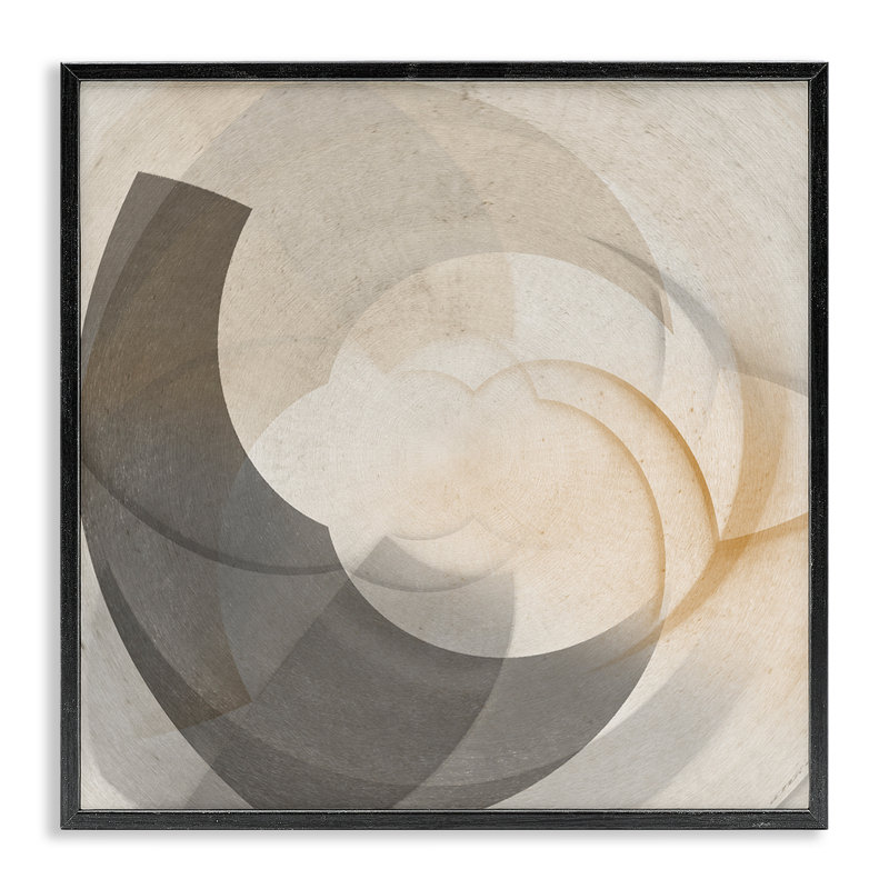 Art de la giclée à abat-jour «Shadowed Swoop» par Noah Bay, H 24 po x l 24 po, Giclée encadrée noir minuit