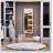 Wall standing Bedroom Hotel Full Length Mirror with LED Bulbs Touch Control