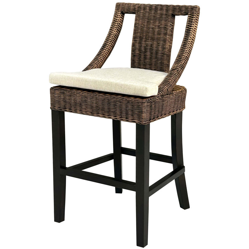Saona Barstool Kubu Antique Brown, Bar Stool (29.5" Seat Height)