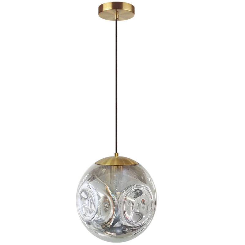 Luminaire suspendu en forme de globe à 1 lumière Wasco
