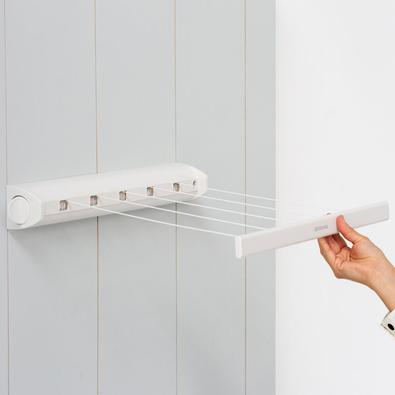 Brabantia Pull Out Laundry Line, 22 Metre, White