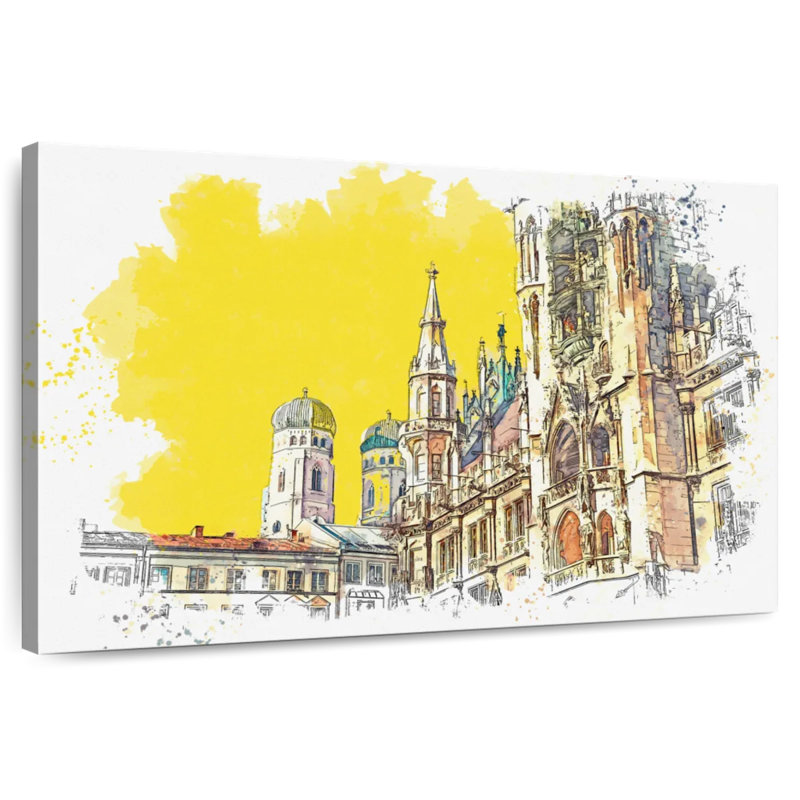 Munich Lilie, 16" H x 24" W