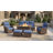 High Back Outdoor Furniture With 6-Inch Extra Thick Cushions, Patio Furniture Set With Fire Pit Table & Swivel Chairs, 7 PCS Wicker Conversation Set For Yard, Deck, Poolside-1764447182-1764447177