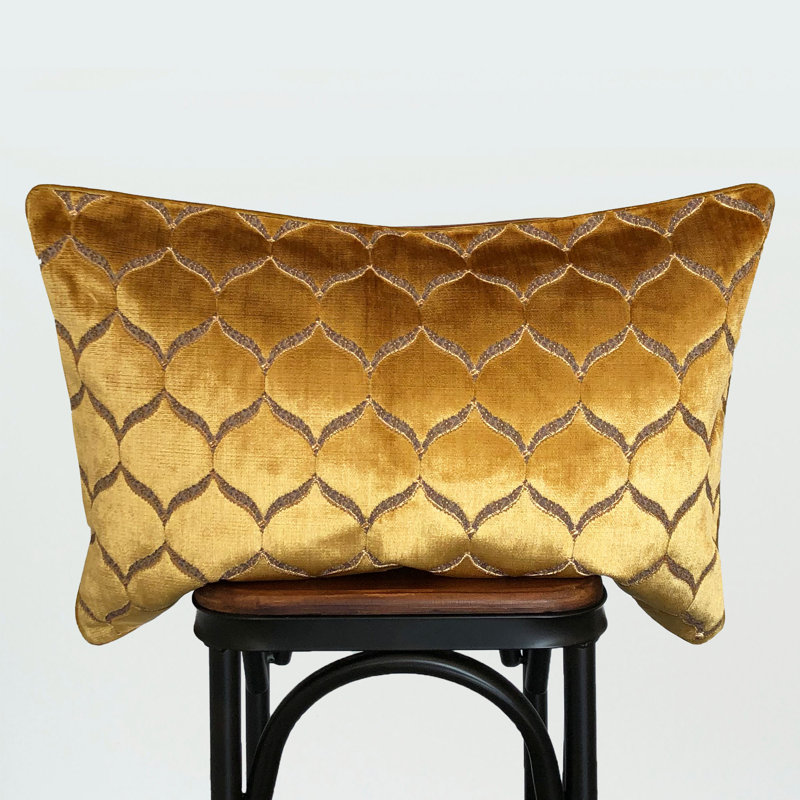 Rectangular Pillow Cover & Insert, Gold