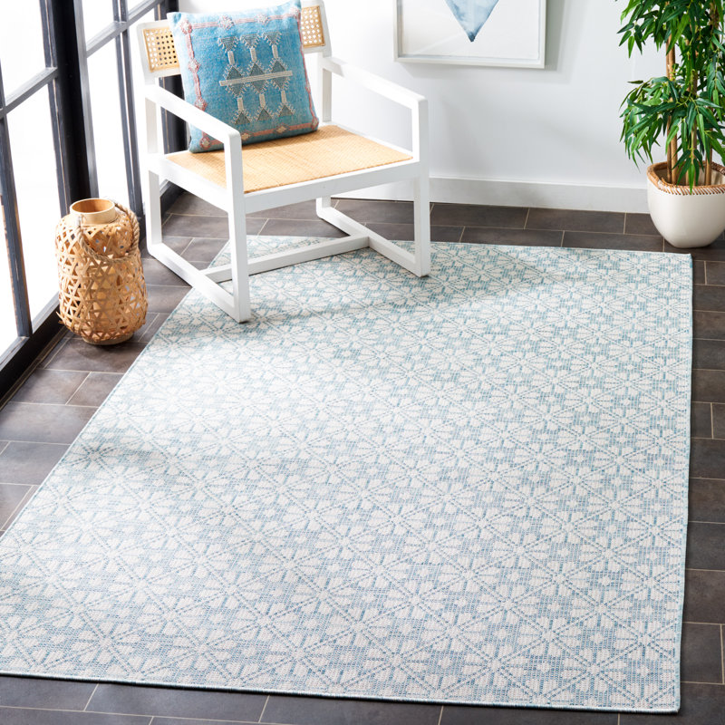 Msr400 Performance Geometric Indoor/Outdoor Area Rug, Rectangle 5'1" x 7'6"