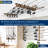 11 Rod Vertical/Wall/Ceiling Rod Rack