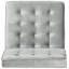 Fauteuil de chambre capitonné en polyester-23561391