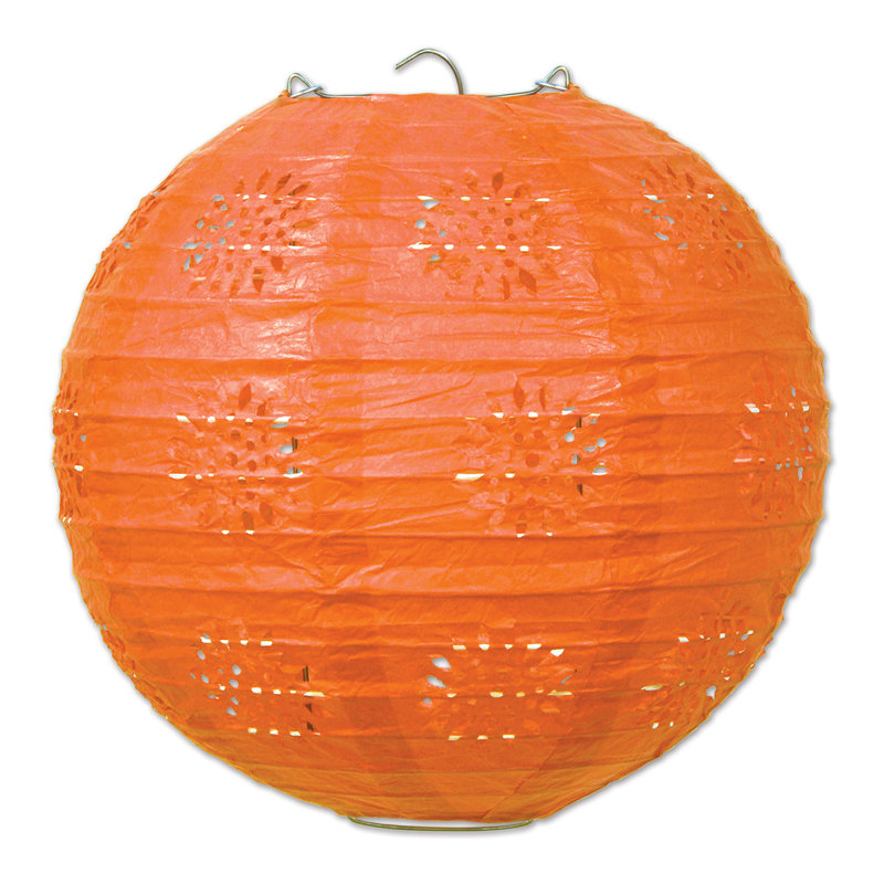 Lanterne en dentelle, Orange