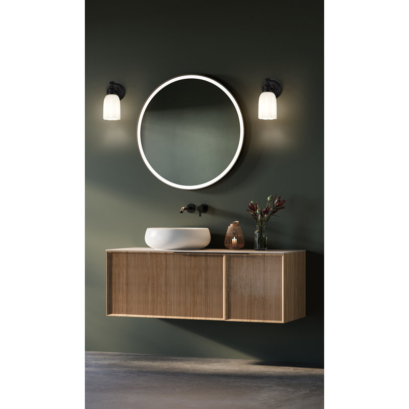 Amrutha 1 Light Wall Sconce, Matte Black