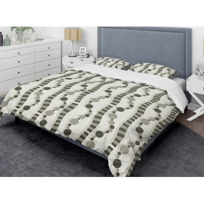 Ensemble de housse de couette monochrome VI Mid-Century
