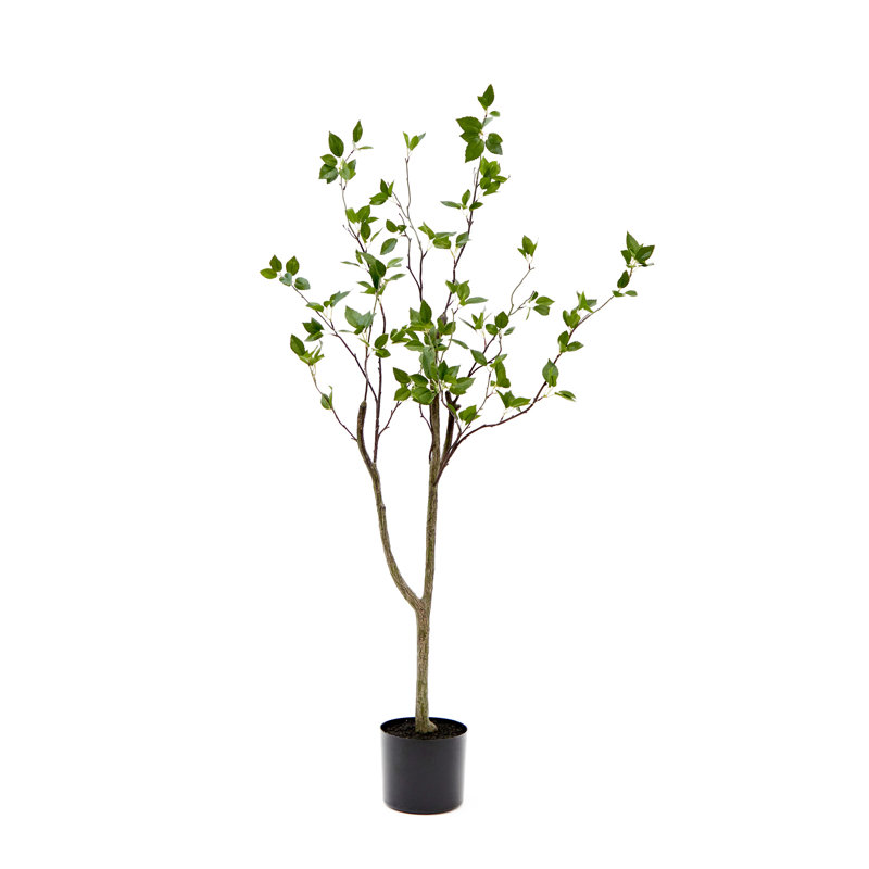 Faux Foliage Tree in Pot, 48" H x 16" W x 4" D