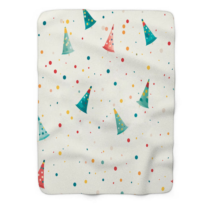Festive Joy - couverture de qualité supérieure 1 pièce, Grand lit