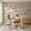 Papier peint carte du monde beige, décoration murale moderne-118821287-118821289