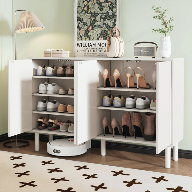 Versatile Storage Cabinet with Modern Design and Adjustable Shelves