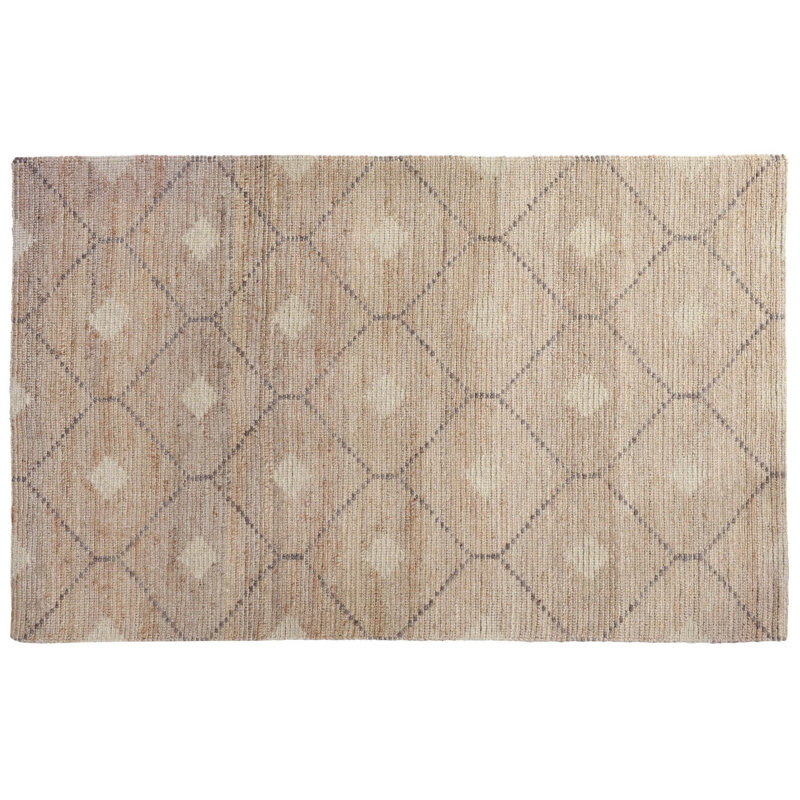 Reign Geometric Area Rug in Brown, Rectangle 9' x 12'