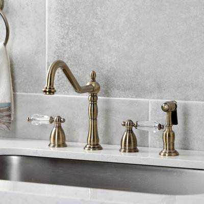 Kingston Brass Wilshire Double-Handle Widespread Kitchen Faucet