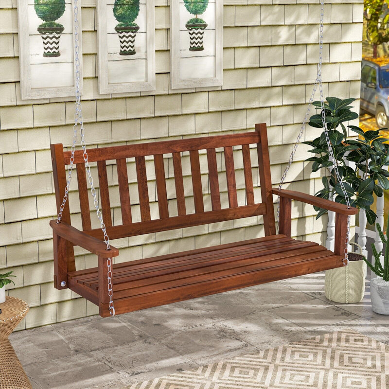 Sluss Porch Swing, Brown, 136 cm