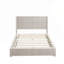 Structure de lit plateforme en bois massif avec tête de lit, aucun sommier requis, sur pied, facile à assembler-29865609-29865655