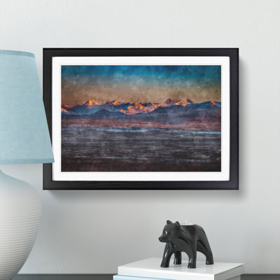 Alaskan Mountains At Dusk - Picture Frame Painting Print