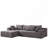 Modern Chenille Upholstered Sectional Sofa Couch Set-119729079