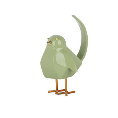 Bird Green Large Resin Sculpture