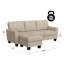 Canapé modulaire à méridienne rembourré Aliciana-72274026