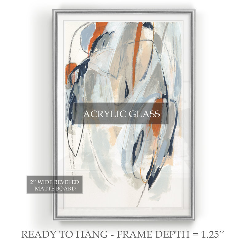 «Obfuscation I», reproduction sur toile, H 30,5 po x l 42,5 po, Impression encadrée, Argent argent