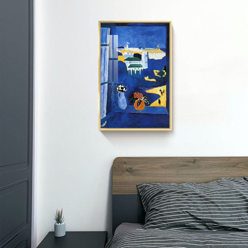 Matisse, reproduction d'art, H 24 po x l 16 po x P 1,3 po, Cadre doré