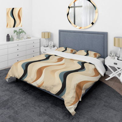 Coastal Simplicity I Abstract Duvet Cover