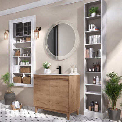 Rangement en chêne moderne