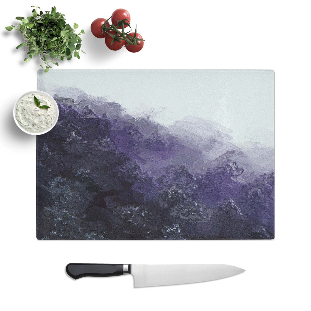 Glass Forest Fog in Germany in Abstract Chopping Board