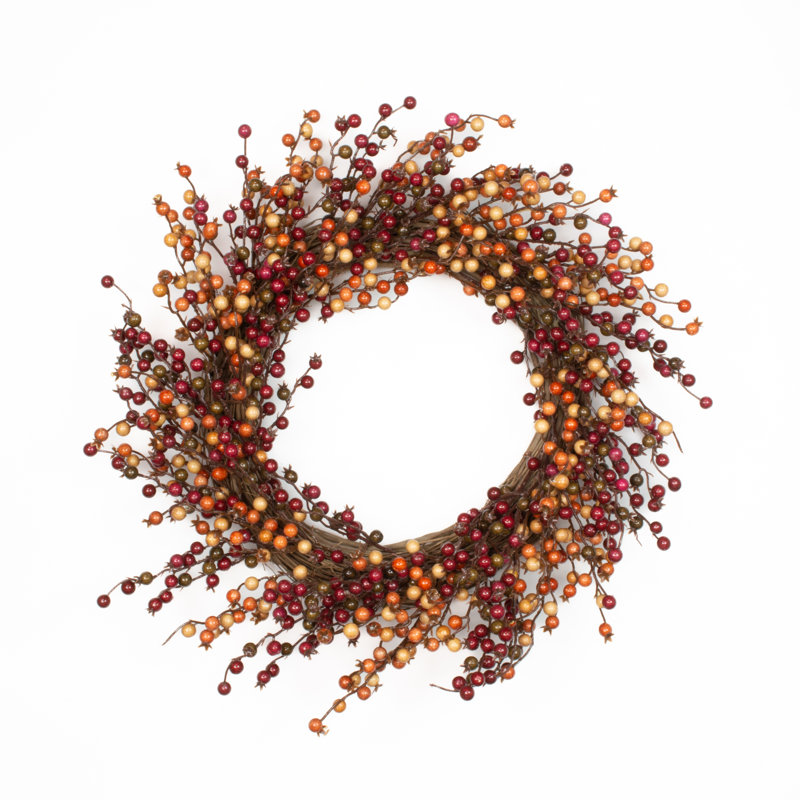 Couronne en soie lustrée 22 po