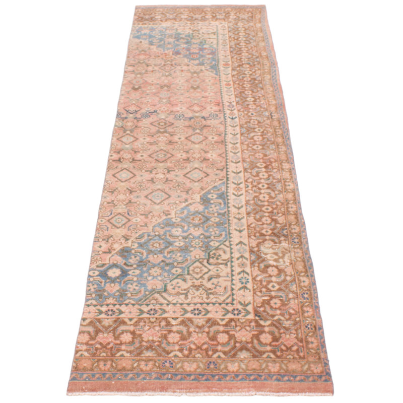 Walty One-of-a-Kind 3'3" X 12'10" 1990s Runner Wool Area Rug in