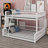 Floor Bunk Bed Frame With Ladder And Safety Guardrails-117531118
