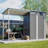 Durable 5x3FT Galvanized Steel Shed Gazebo Combo, Easy Assembly for All-Weather Storage and Outdoor Living