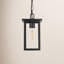 Luminaire suspendu d'extérieur 6 pouces noir Mershon