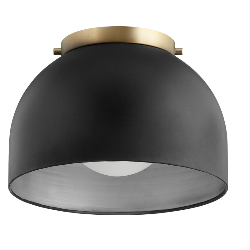 Cauthen Flush Mount, Gold, Black