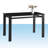 Glass Top Metal Base Dining Table-1761482943