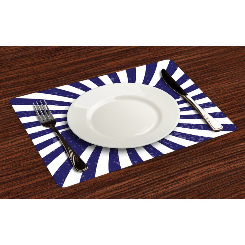 Polyester Abstract Rectangle Placemat
